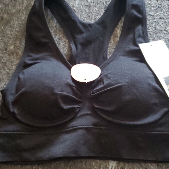Never Worn Women's Black Racerback Bra Sz M - Picture 6 of 7